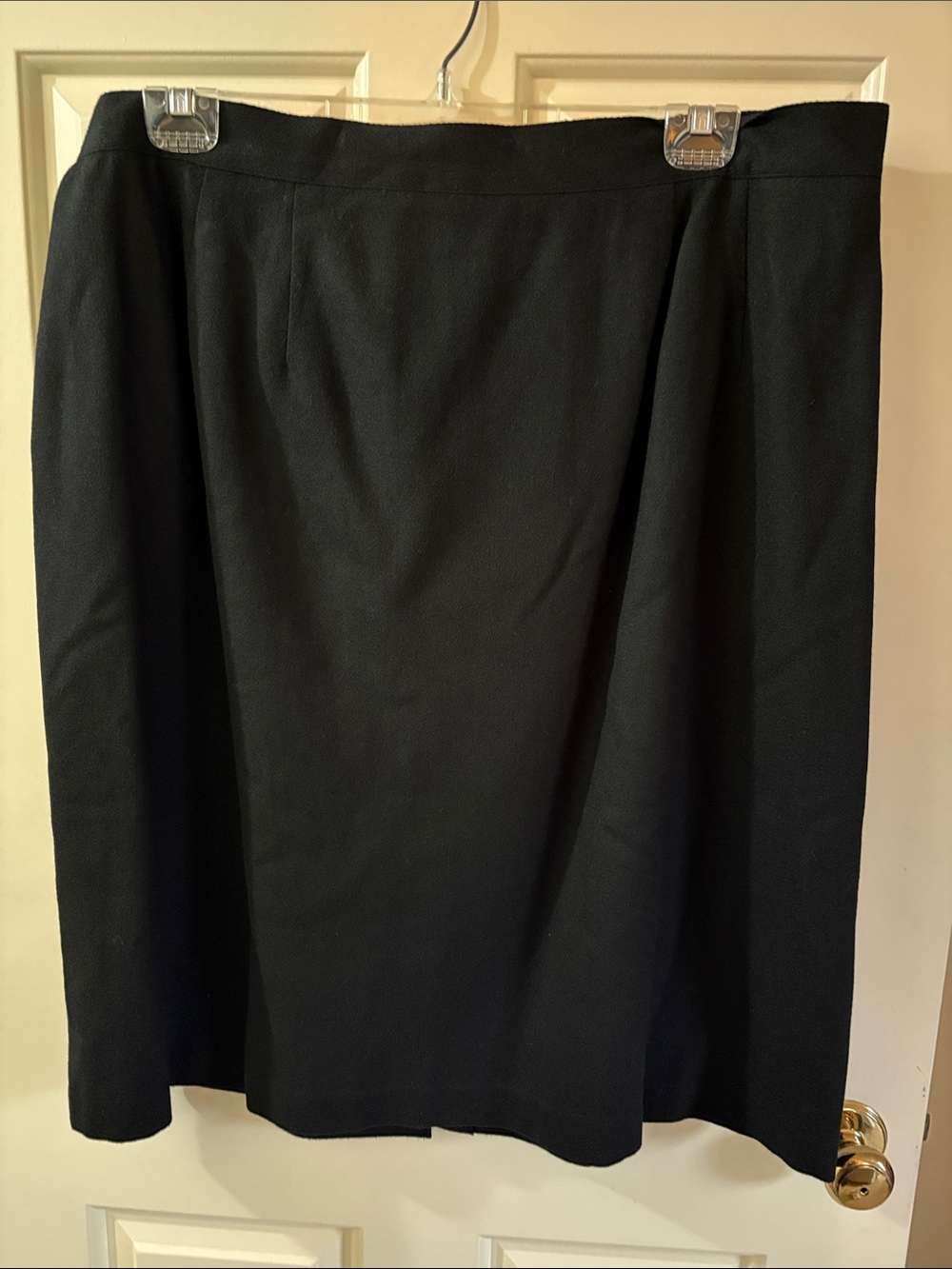 Vintage Sage Harbor 100%Wool Skirt Women’s 24W Black